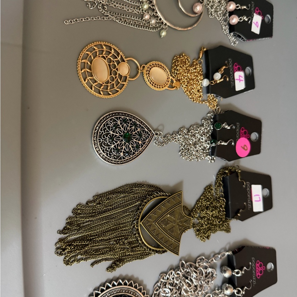 Paparazzi 5 Long Pendant Necklace Collection.
